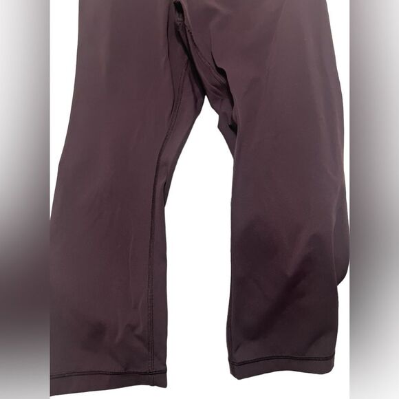Lululemon 10 purple crop soft leggings maroon - Picture 6 of 9